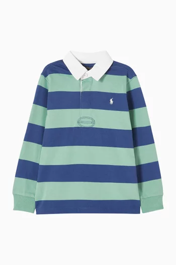 Striped Rugby Shirt in Cotton