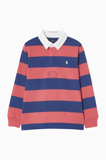 Striped Rugby Shirt in Cotton