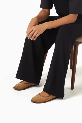 Mary Jane Flats in Velvet
