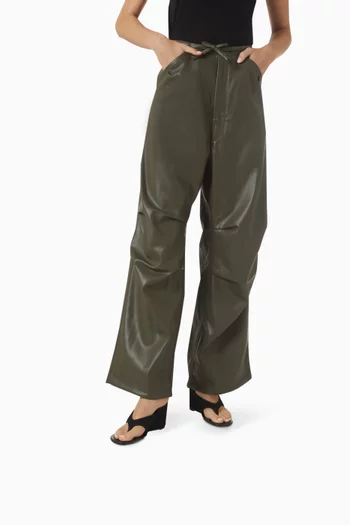 Yaga 85 Wedge Sandals in Leather