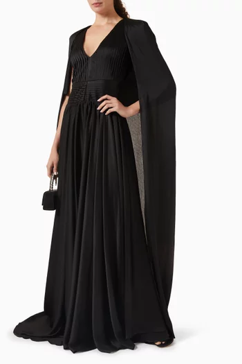 Noor Cape Maxi Dress