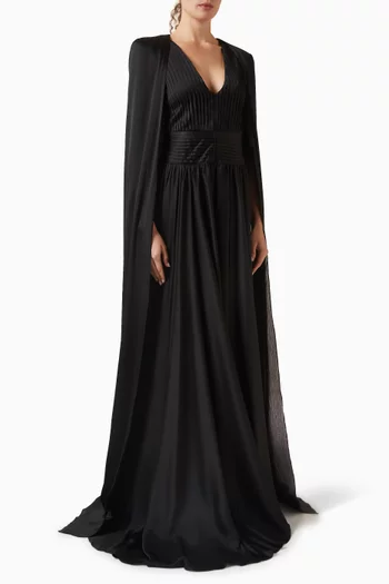 Noor Cape Maxi Dress