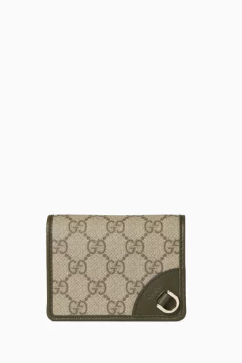محفظة صغيرة بشعار حرفي GG قنب مغلف