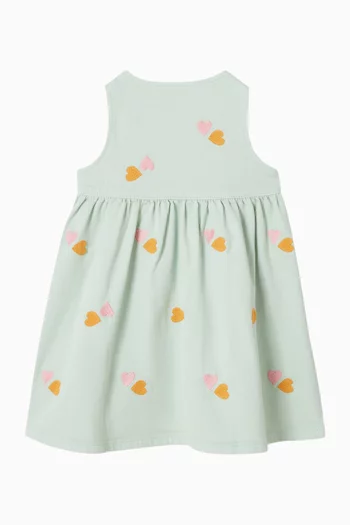 Embroidered Hearts Dress