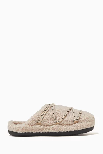 Teddy Slippers in Shearling