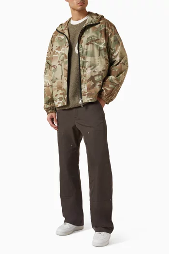 Hooded Windbreaker in Nylon