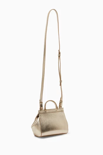 Sicily Top-handle Bag in Crystal-embellished Leather