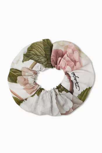 Floral Scrunchie in Cotton