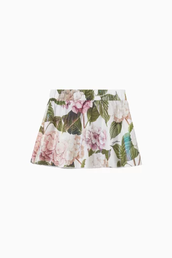 Floral Skirt in Cotton