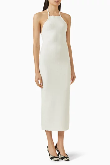 La Robe Maille Tablier Dress in Viscose Blend