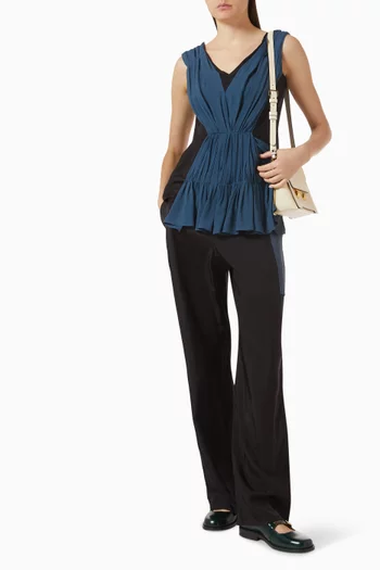 Wide-leg Pants in Viscose