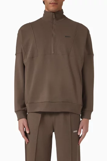 Half Zip Sweatshirt in Cloud Fleece