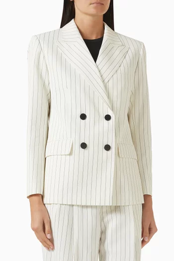 Hudson Striped Blazer in Viscose Blend