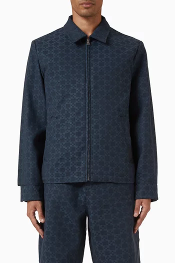 Square Cross Jacket in Denim