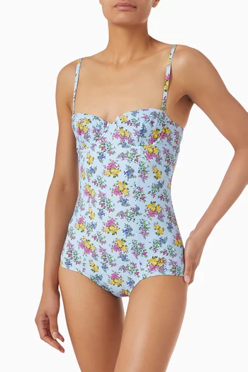 Floral-print One-piece Swimsuit