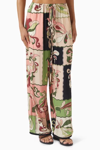 Printed Drawstring Pants