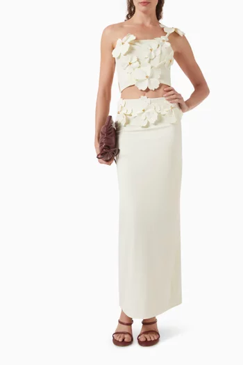 Alba Floral-applique Top