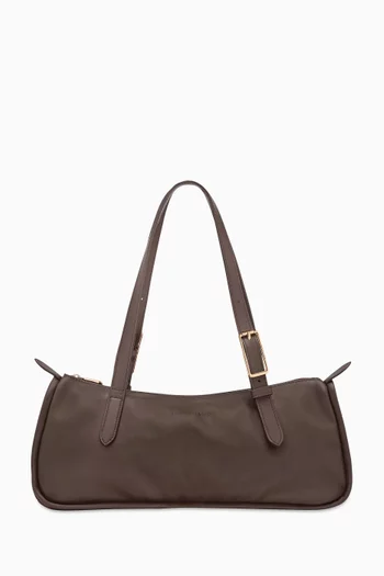 Large Looong Shoulder Bag in Cowhide Leather