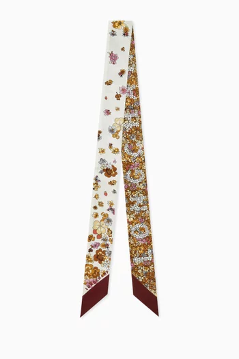 Collier de Fleurs Bandeau in Silk-twill