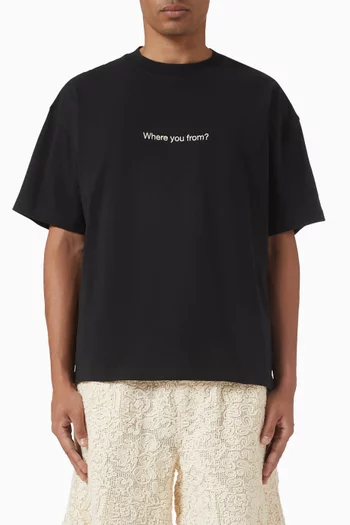 Where You From T-shirt in Cotton