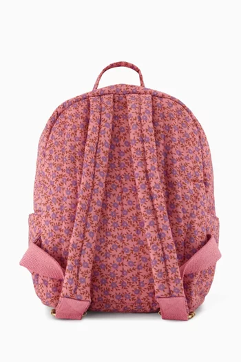 Printed Multi-compartment Backpack