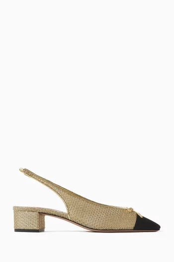 Gioia 35 Slingback Pumps in Mesh