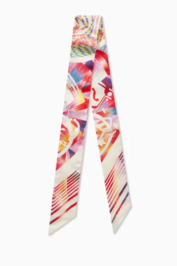 وشاح إكس لايبرس ماربل تويلي حرير غير مستعمل