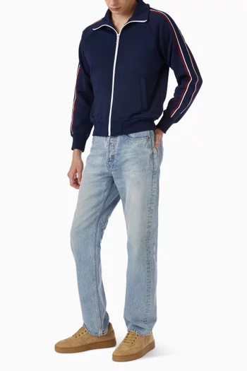 Track Jacket in Cotton & Nylon