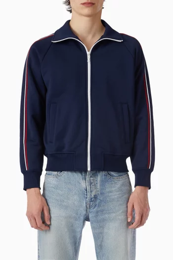 Track Jacket in Cotton & Nylon