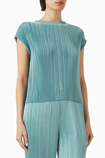 Cedre Pleated Top in Satin