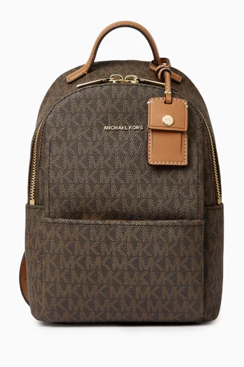 XS Sable Logo Backpack in Signature Coated Canvas