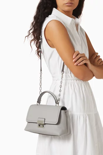 Medium Satchel Bag in Leather