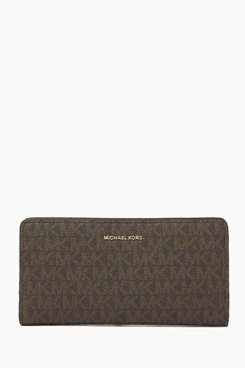 Large Bryant Snap Wallet in Coated Canvas