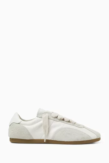 Low-Pro Sneakers in Suede & Leather