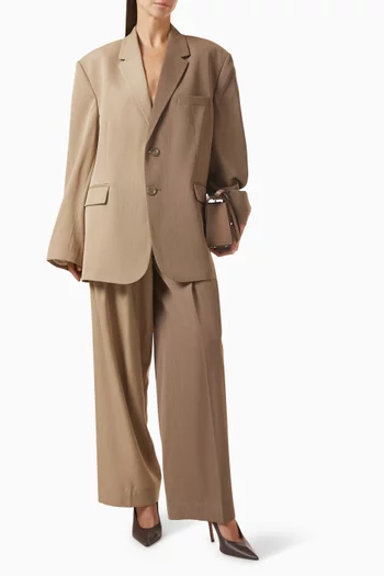 Zelda Two-tone Pants in Wool-twill