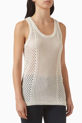 Perry Tank Top in Mesh-knit