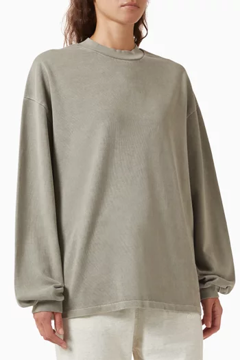 Signature 90’s Fit Long-sleeve T-shirt in Cotton-jersey