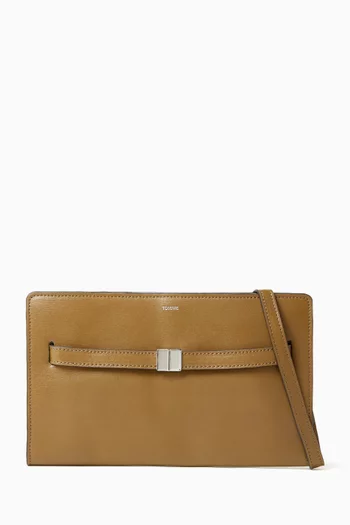Belted Crossbody Bag in Leather