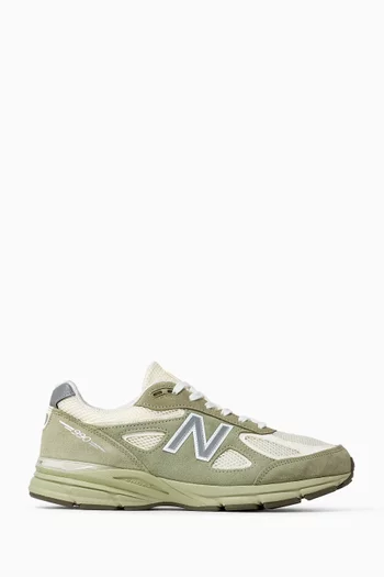 990 Sneakers in Leather & Mesh