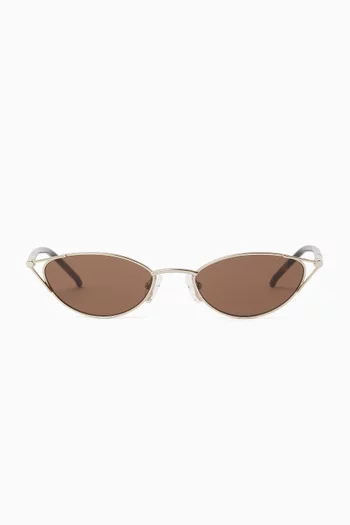 Cat-eye Sunglasses in Metal