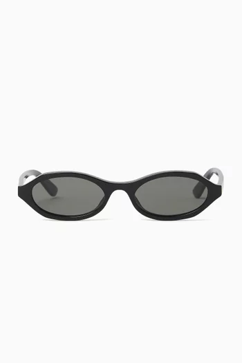 Oval Sunglasses in Recycled Acetate