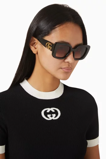 Butterfly-frame Sunglasses in Acetate