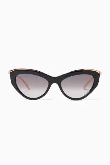 Cat-eye Sunglasses in Metal
