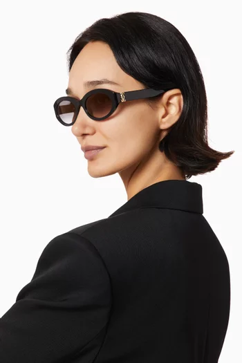 Oval Sunglasses in Acetate