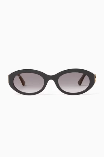 Oval Sunglasses in Acetate
