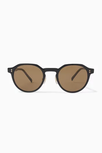 Round Sunglasses in Acetate