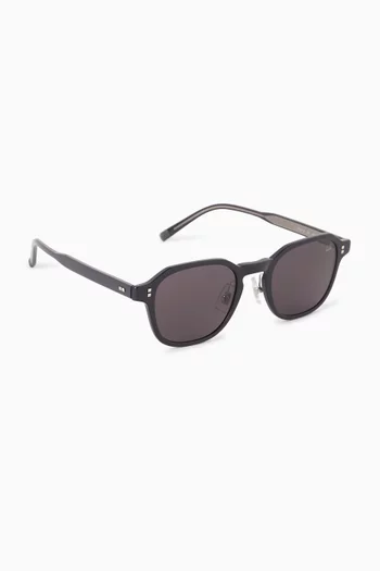 Round Sunglasses in Acetate
