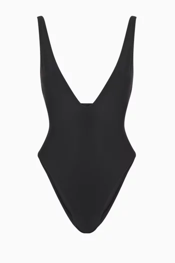 Signature Swim Plunge One Piece Swimsuit