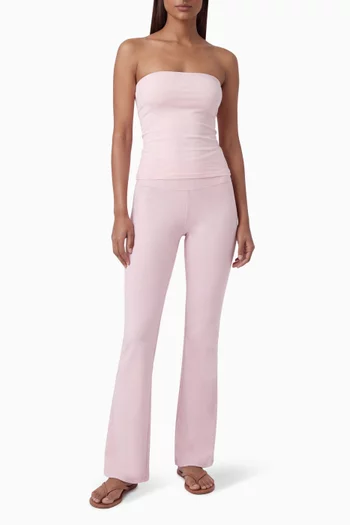 بلوزة بلا حمالات قطن جيرسيه