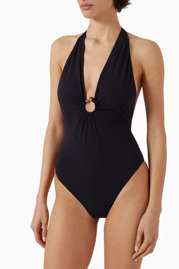Milos Ring Halter One-piece Swimsuit